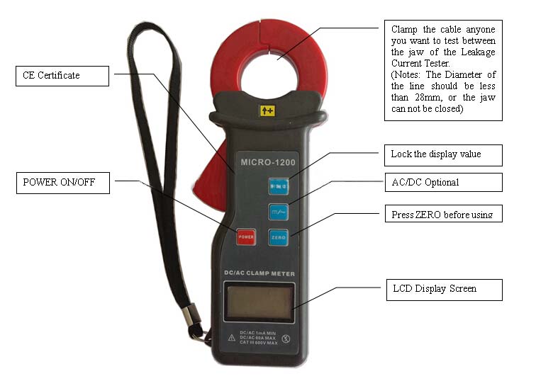 Accuracy 1mA Leakage current tester/Circuit tester