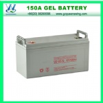 Miantenance free gel 12V150AH solar battery